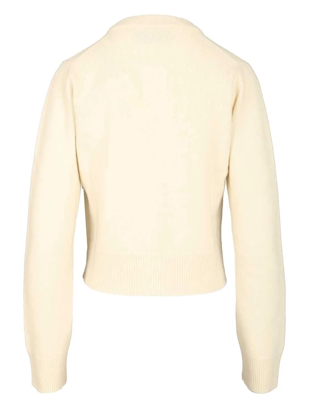Crew Neck Cardigan Knitwear White sold by Wanan Luxury product image thumbnail 2