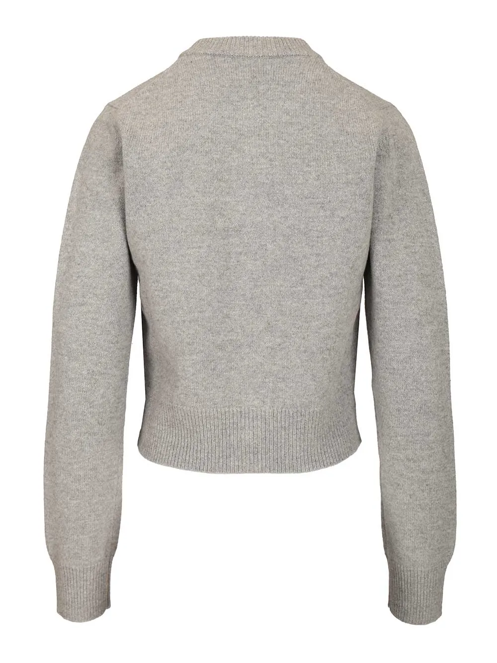 Crew Neck Cardigan Knitwear Grey sold by Wanan Luxury product image thumbnail 2