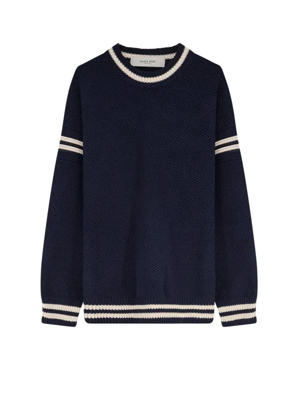 Journey Cotton Knit Sweater made by Golden Goose