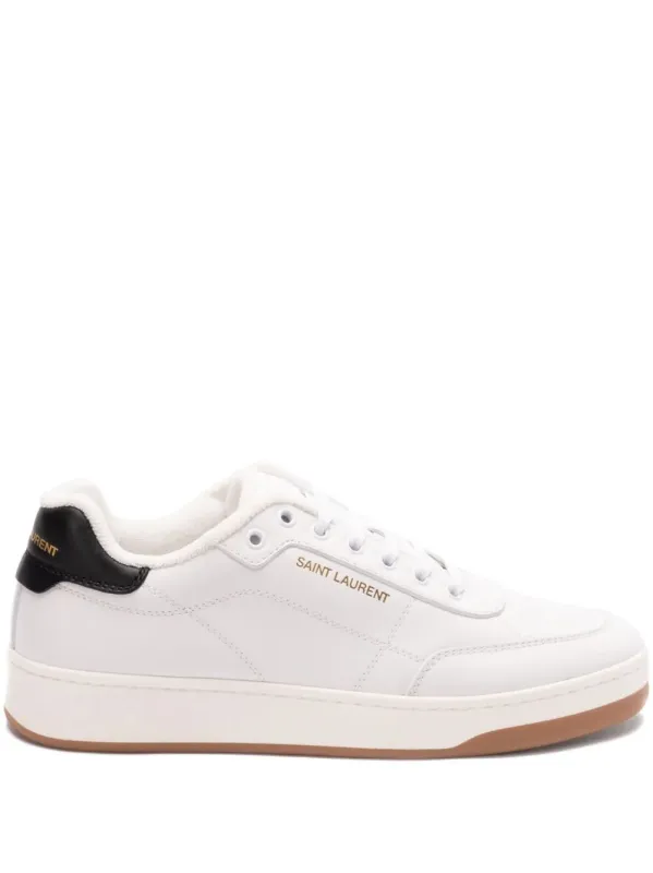Sl/61 Smooth Leather Sneakers made by Yves Saint Laurent