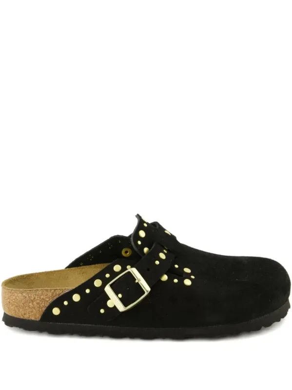 Boston Rivets Suede Mule made by Birkenstock