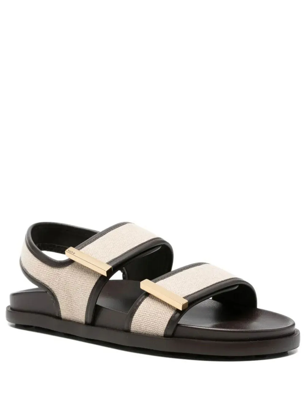 Double-Strap Fabric Sandals With Leather Detailing sold by Wanan Luxury product image thumbnail 2