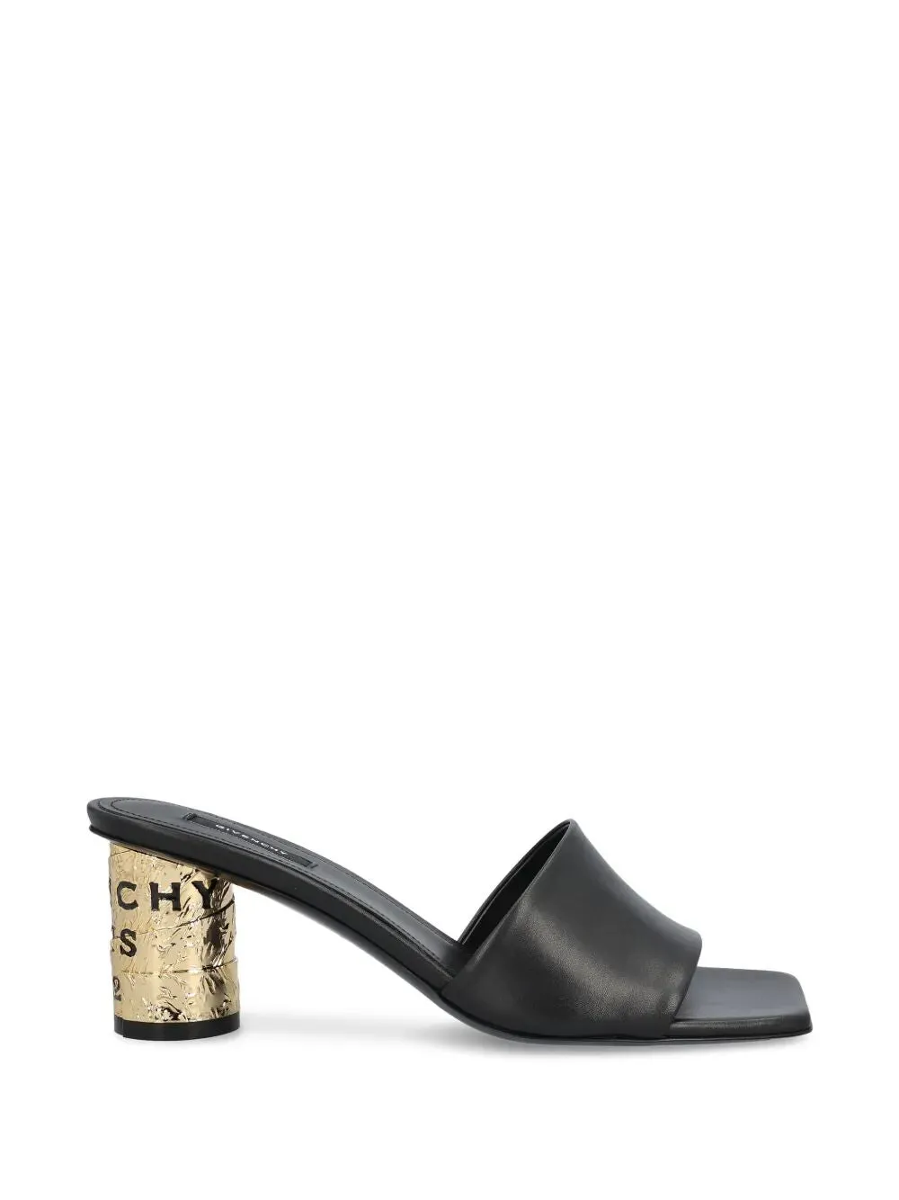 Tape Heeled Leather Mules sold by Wanan Luxury