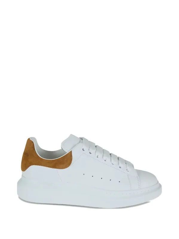 Oversized Sneakers In White/Tan made by Alexander McQueen