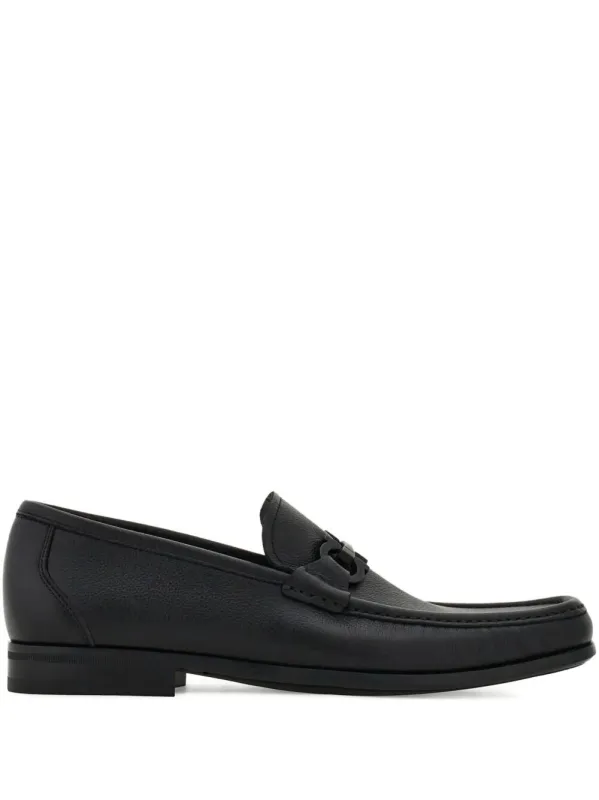 Grandioso2 Leather Loafers With Gancini Buckle made by Salvatore Ferragamo