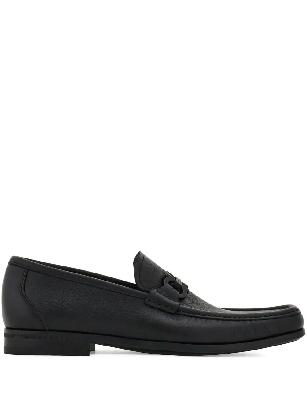 Grandioso2 Leather Loafers With Gancini Buckle sold by Wanan Luxury
