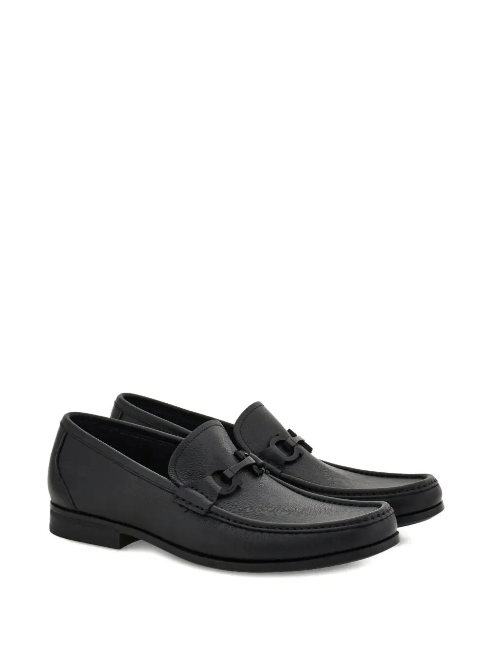 Grandioso2 Leather Loafers With Gancini Buckle sold by Wanan Luxury product image thumbnail 2