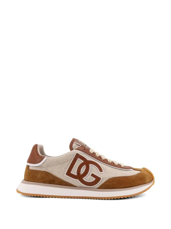 Dg Cushion Canvas And Suede Sneakers made by Dolce & Gabanna