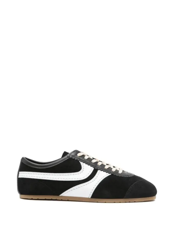 Suede Sneakers With Leather Inserts made by Dries Van Noten