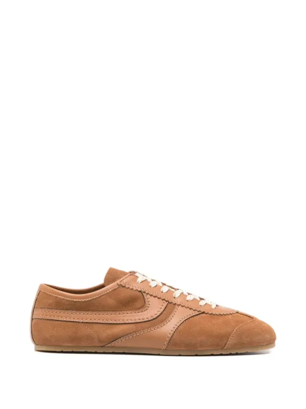 Suede Sneakers With Leather Inserts made by Dries Van Noten