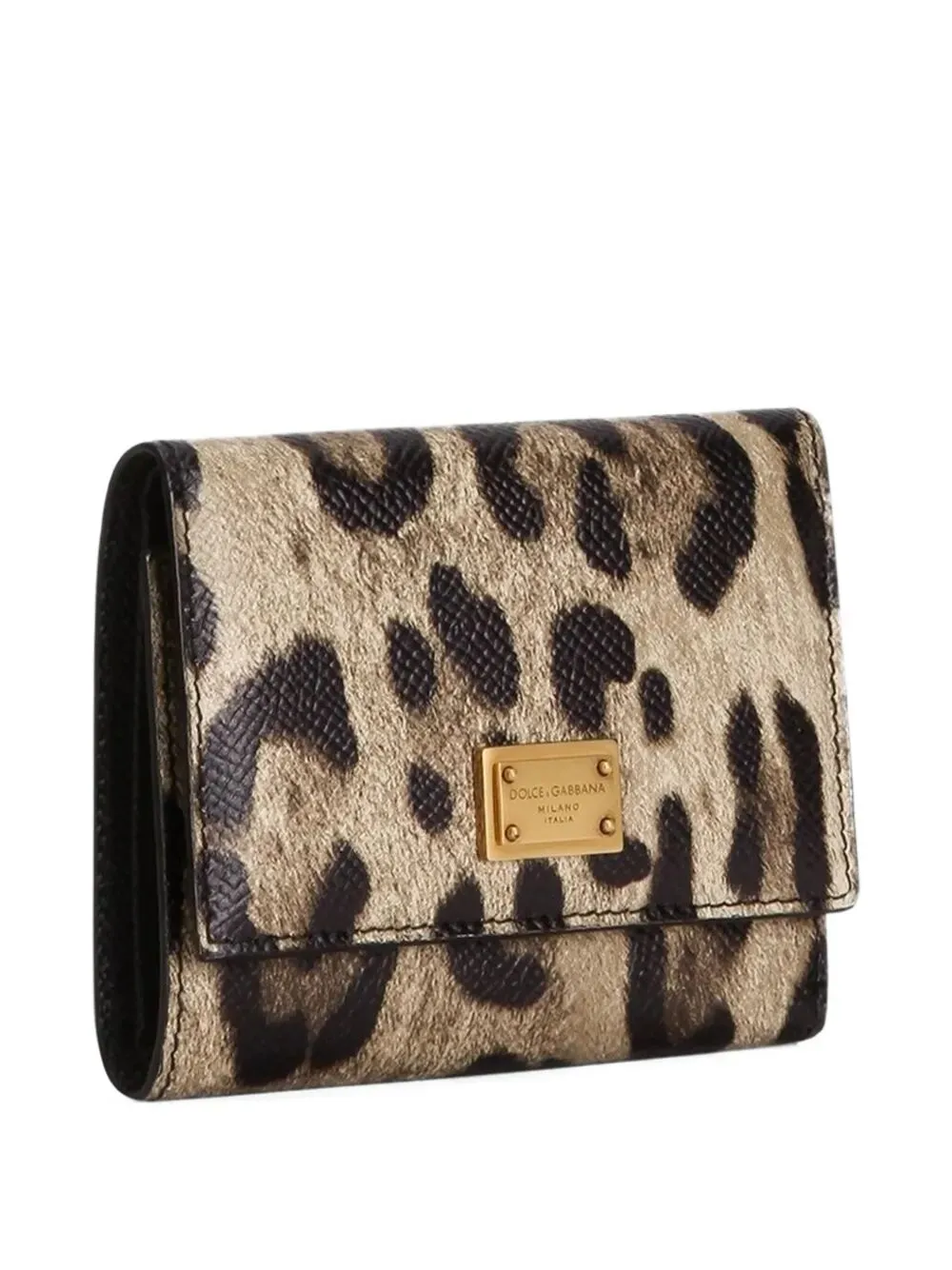 Leopard-Print Tri-Fold Wallet In Dauphine Leather sold by Wanan Luxury product image thumbnail 3