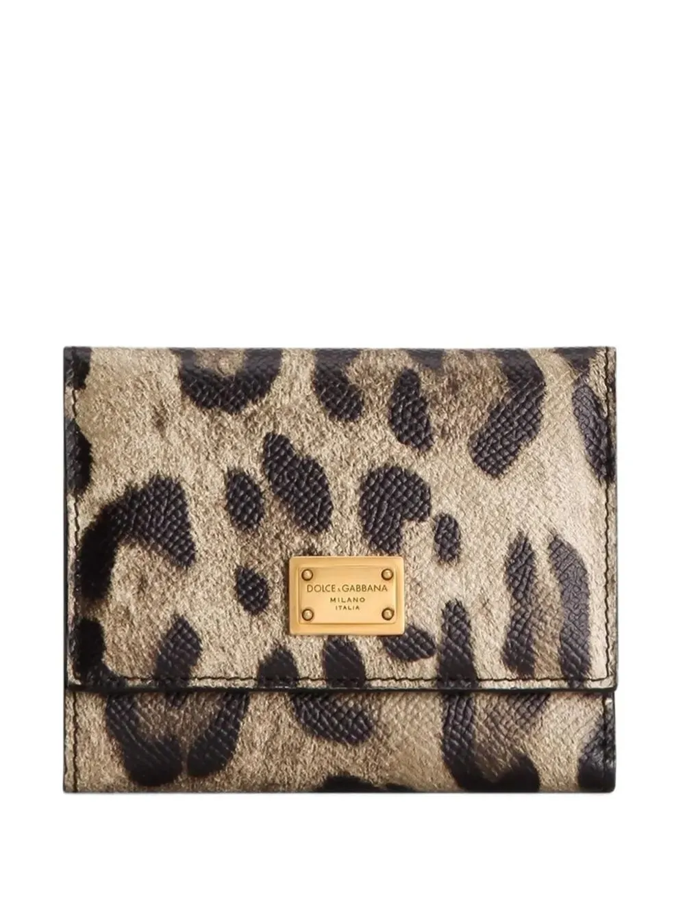 Leopard-Print Tri-Fold Wallet In Dauphine Leather sold by Wanan Luxury