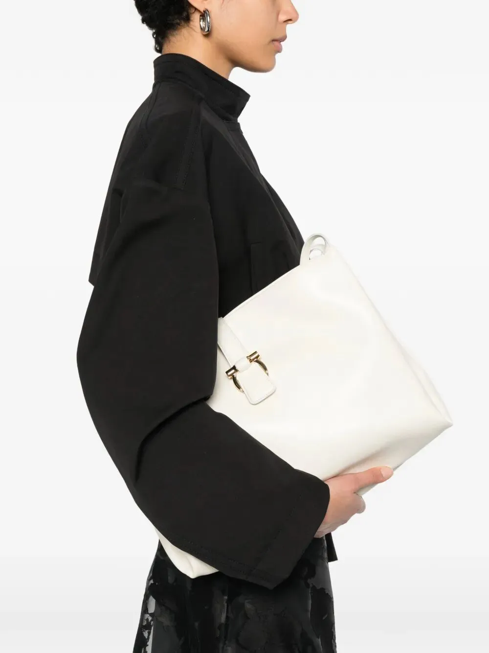 Buckle-Detail Medium Shoulder Bag sold by Wanan Luxury product image thumbnail 2