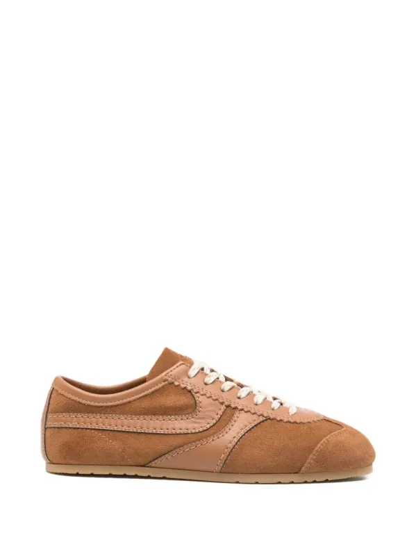 Suede Sneakers With Leather Inserts made by Dries Van Noten