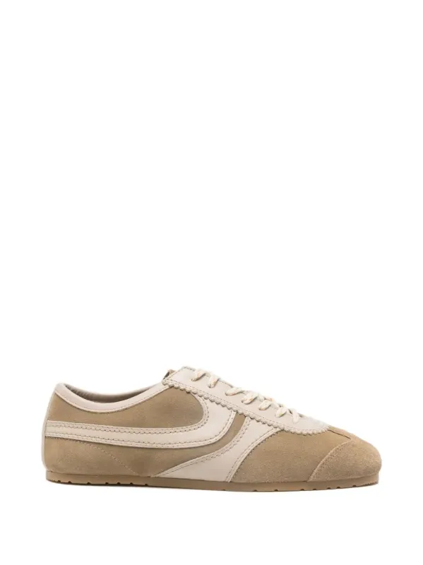 Suede Sneakers With Leather Inserts made by Dries Van Noten