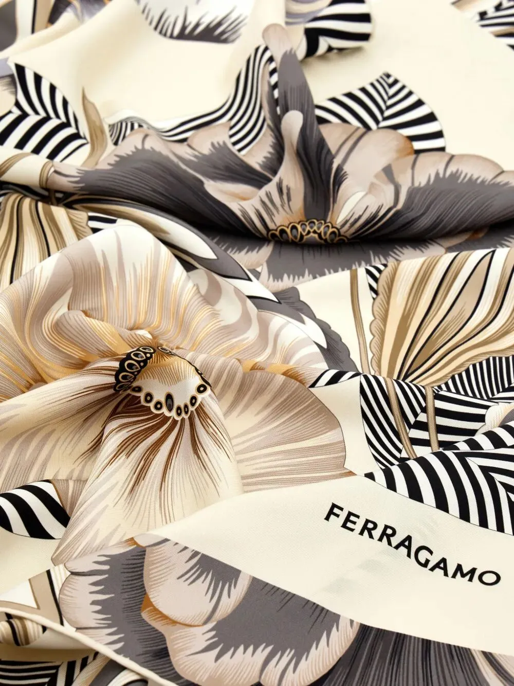 Brezza Print Silk Scarf sold by Wanan Luxury product image thumbnail 4