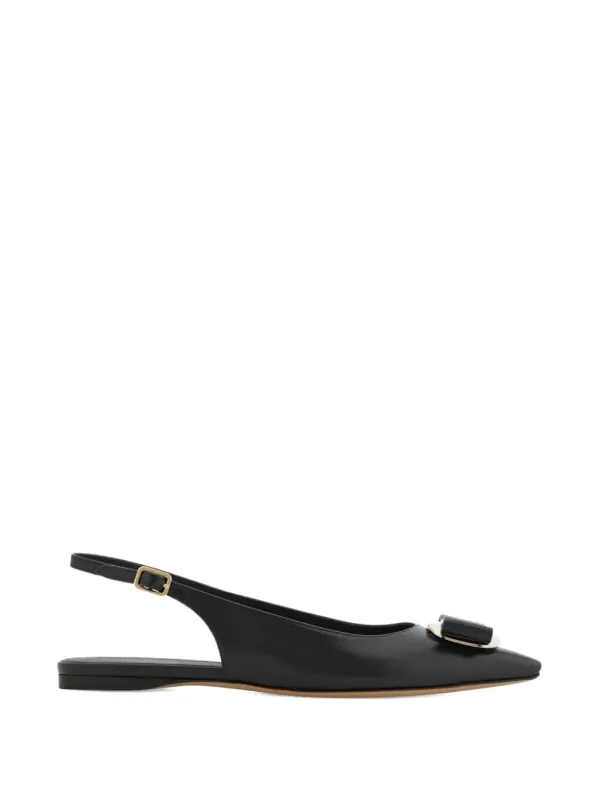 Zelmy Leather Flat Slingback made by Salvatore Ferragamo