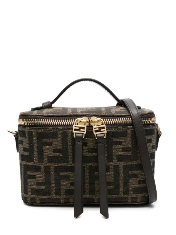 Fendi Vanity Ff Jacquard Fabric Bag made by Fendi