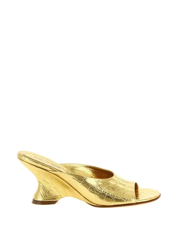 Open-Toe Leather Mules made by Dries Van Noten