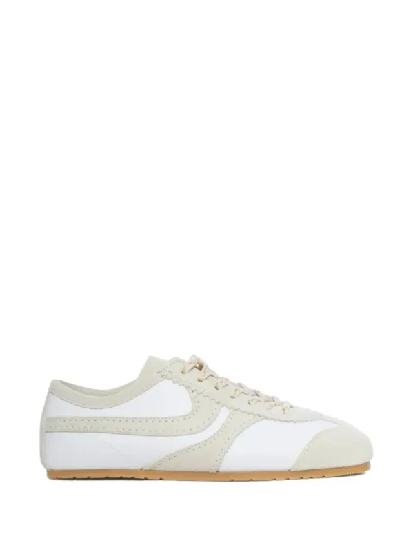 Suede Sneakers With Leather Inserts made by Dries Van Noten