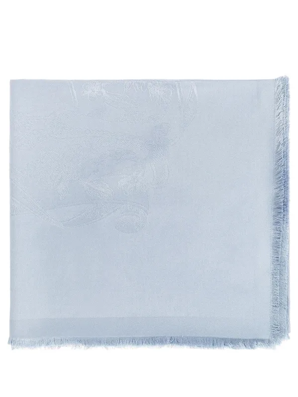 Sl Pergamen Silk Jacquard Shawl made by Salvatore Ferragamo