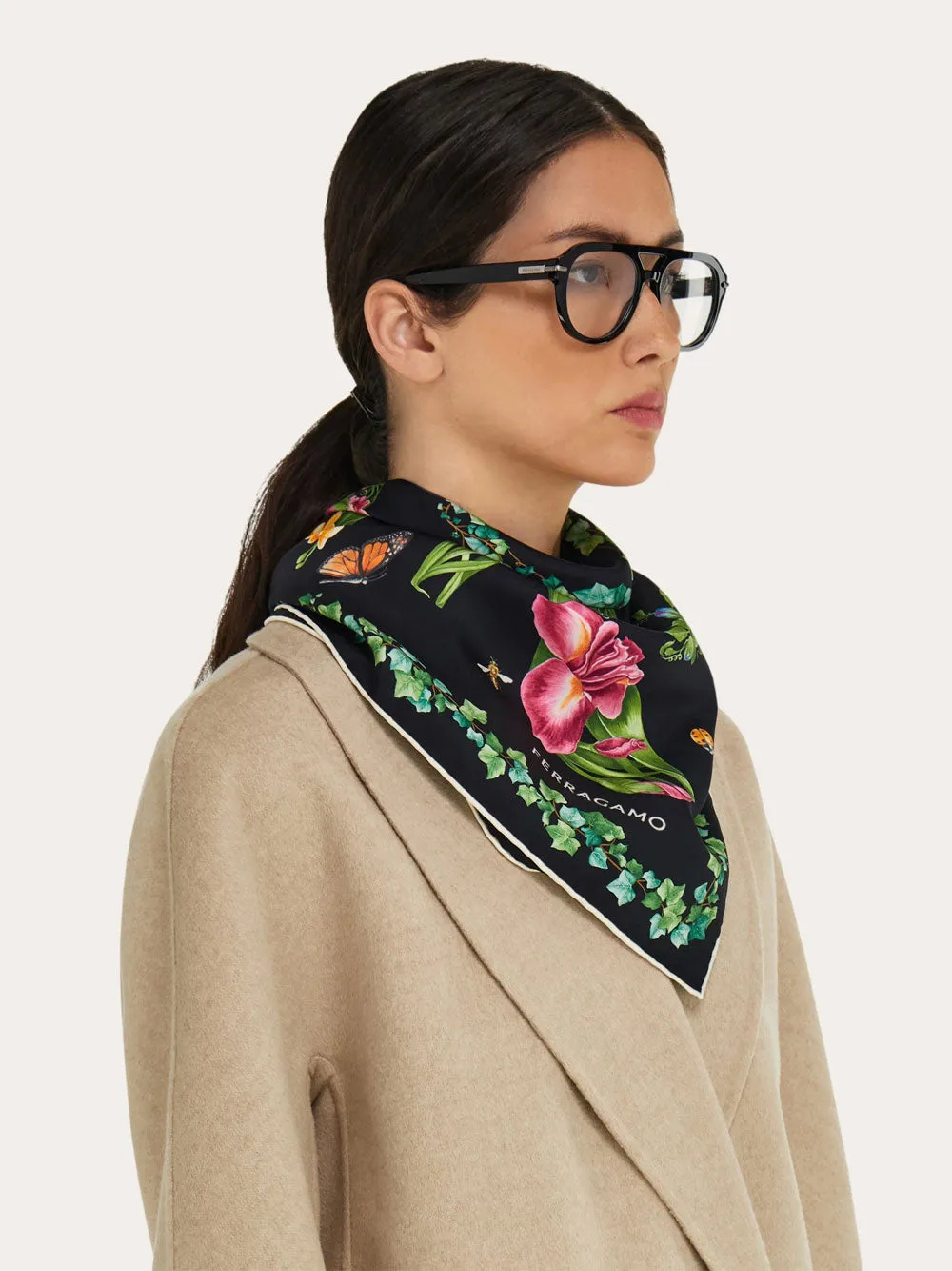 Eden Shoes Print Silk Scarf sold by Wanan Luxury product image thumbnail 2