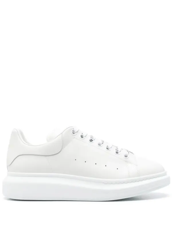 Oversized Sneakers In White Leather made by Alexander McQueen