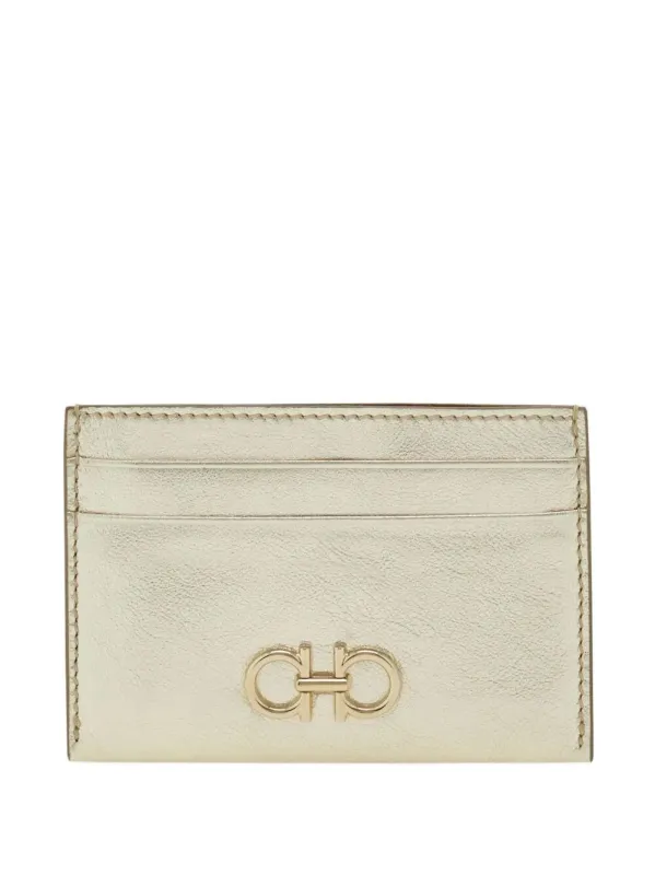 Gancini Laminated Leather Card Holder made by Salvatore Ferragamo