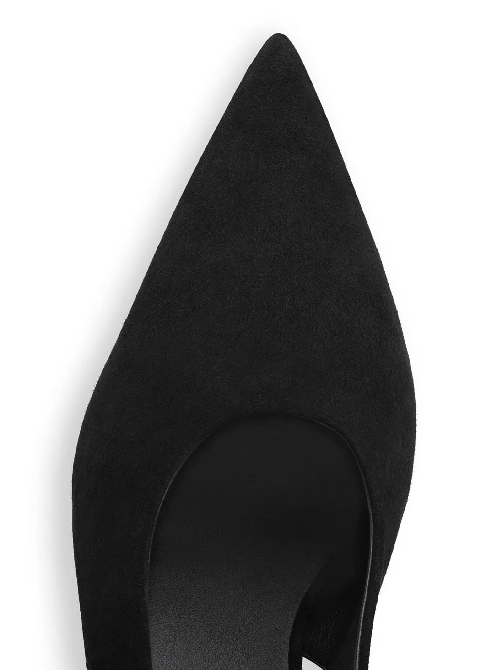 Cube Wedge Slingbacks In Suede sold by Wanan Luxury product image thumbnail 4