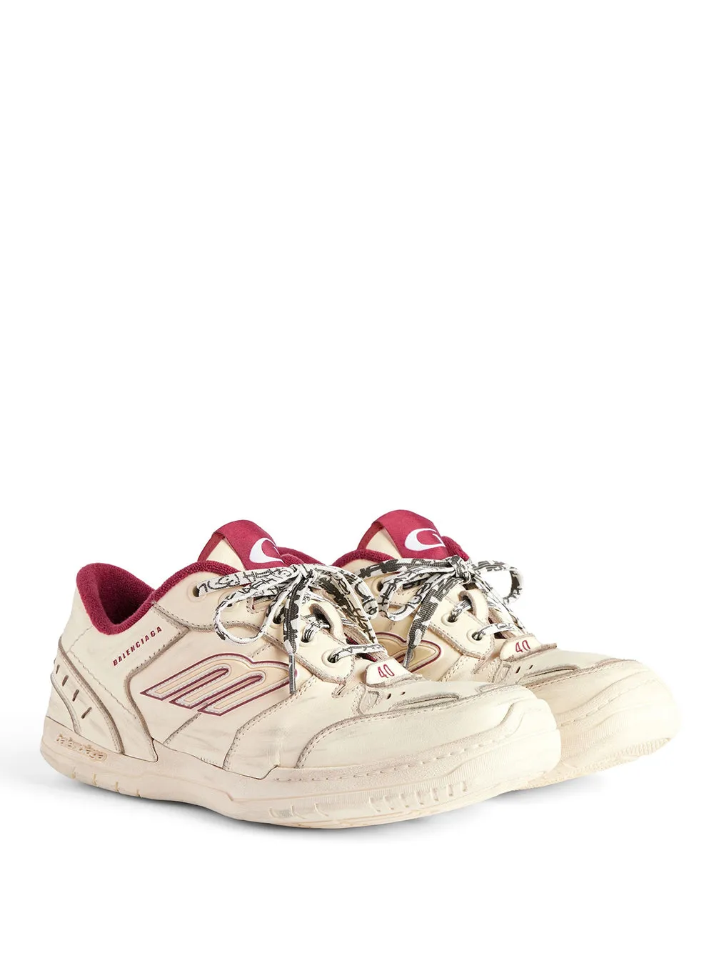 Hamptons Medium Worn-Out Sneaker In White sold by Wanan Luxury product image thumbnail 2