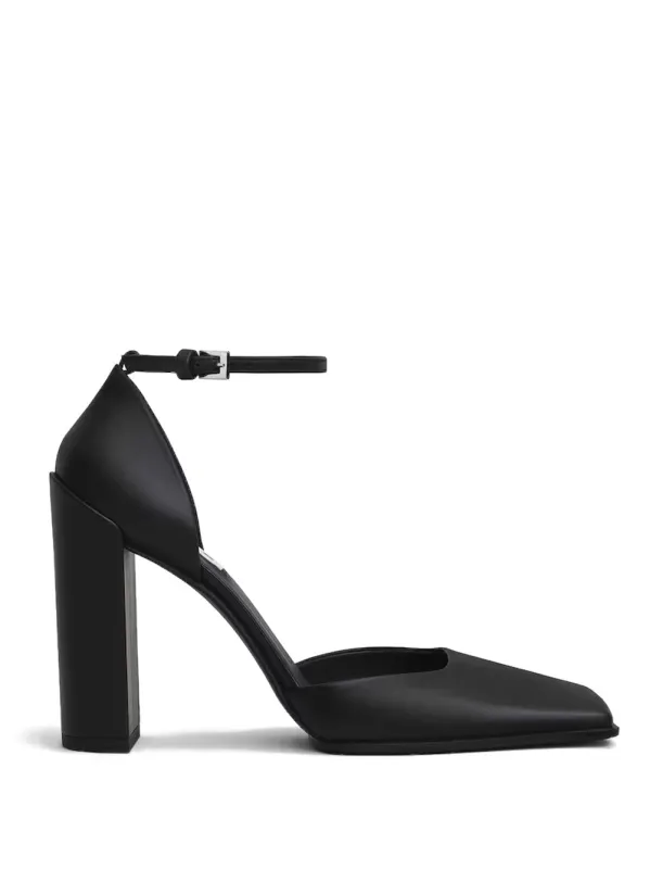 Square D`Orsay Leather Pumps made by Alaia