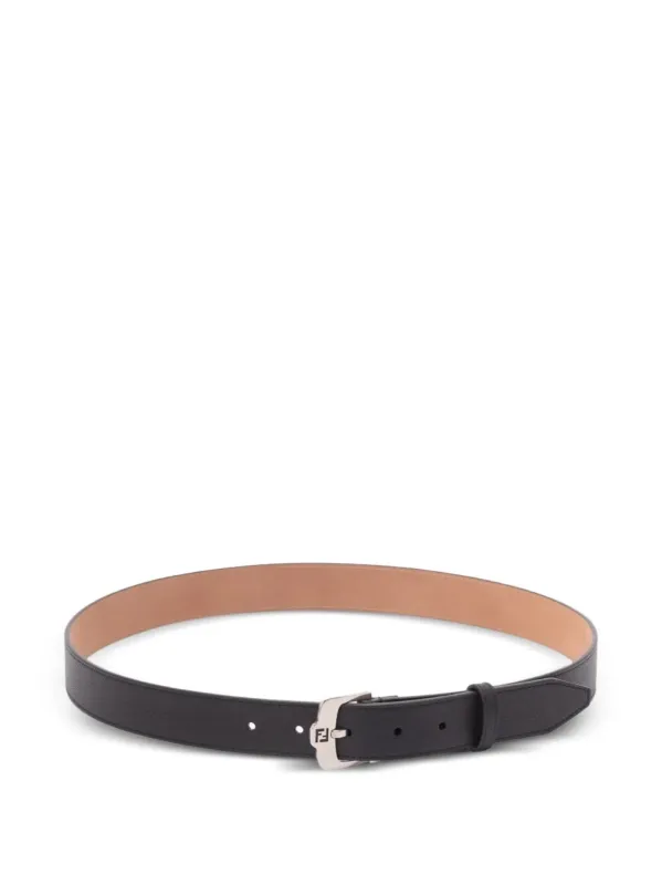 Hook Buckle Ff Leather Belt made by Fendi