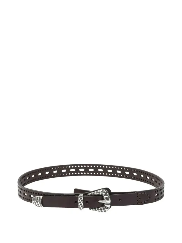 Leather Belt With Perforated Details made by Etro