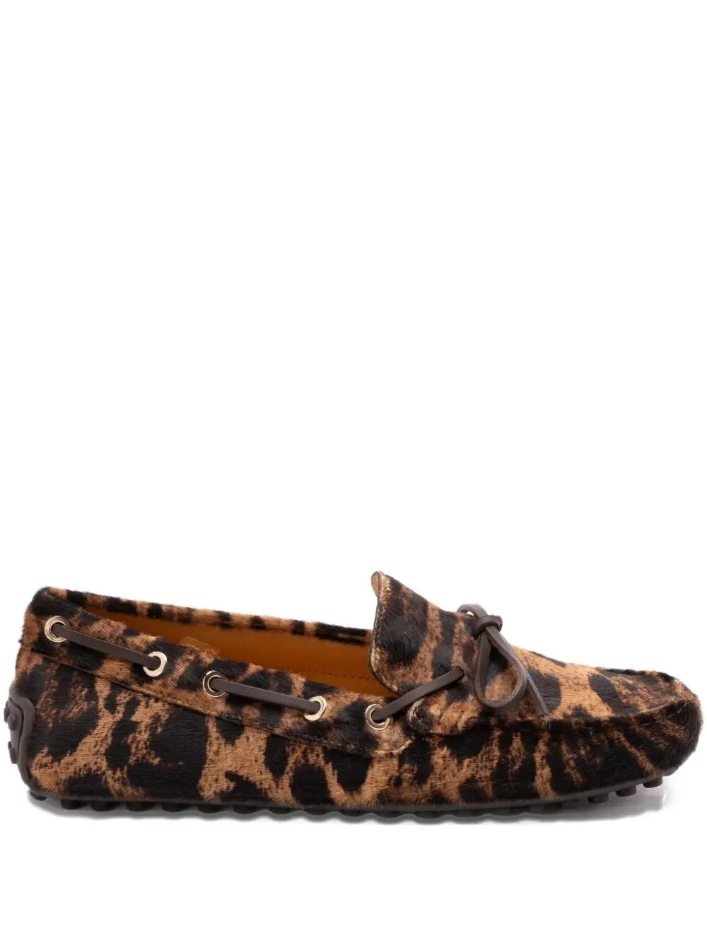 Leopard-Print Calf Hair Loafers sold by Wanan Luxury