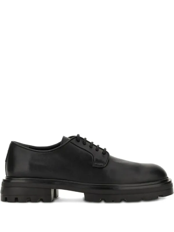 H673 Smooth Leather Derby made by Hogan