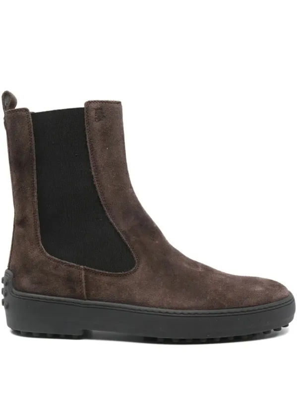 Winter Gommino Suede Ankle Boots made by Tod's