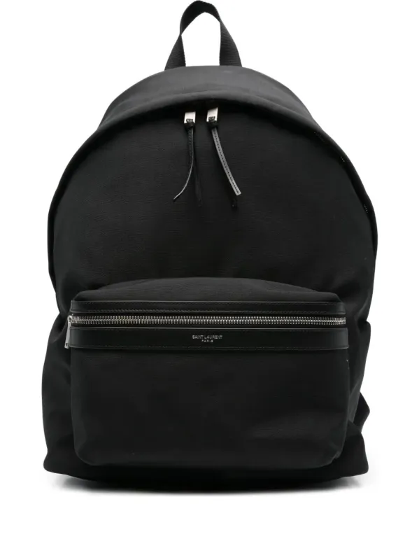 City Backpack In Matt Black Leather made by Yves Saint Laurent