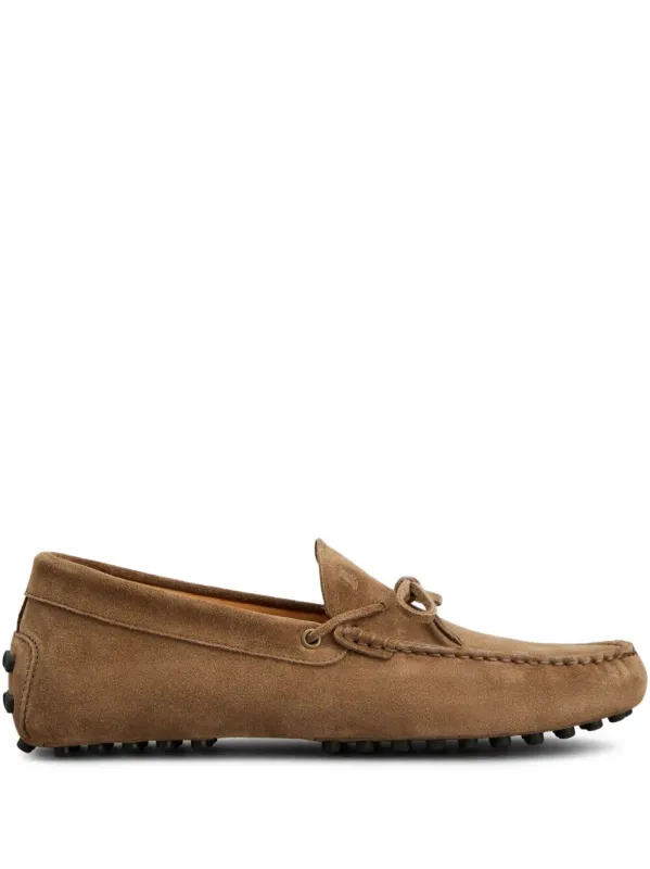 Gommino Suede Loafers With Lace made by Tod's