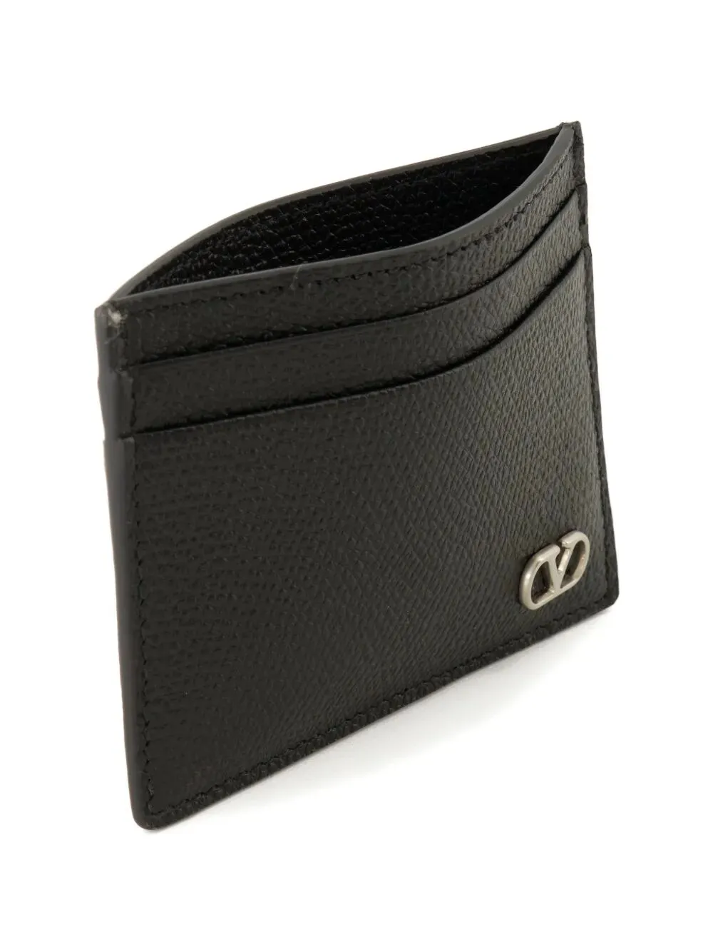 Vlogo Signature Garnet Calfskin Card Holder sold by Wanan Luxury product image thumbnail 3