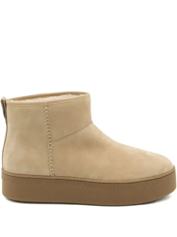 Shearling And Suede Boots made by Hogan