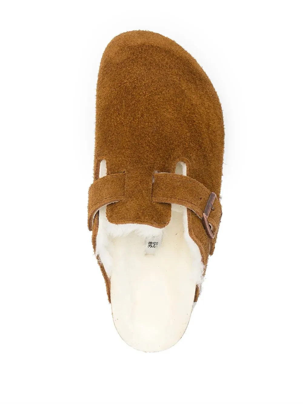 Boston Suede Mule With Lamb Fur Lining sold by Wanan Luxury product image thumbnail 4