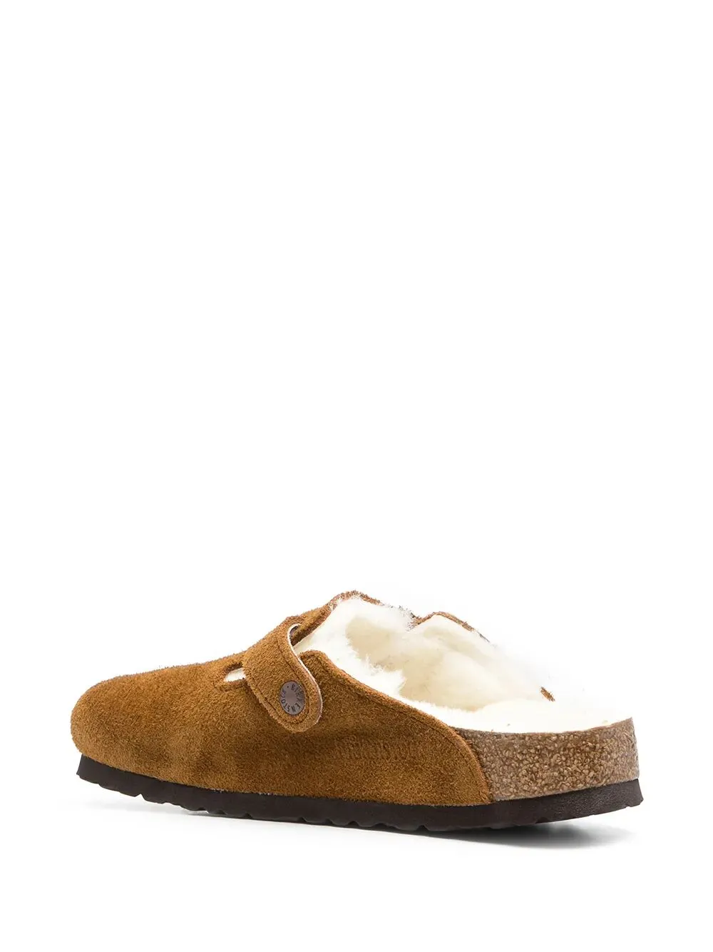 Boston Suede Mule With Lamb Fur Lining sold by Wanan Luxury product image thumbnail 3
