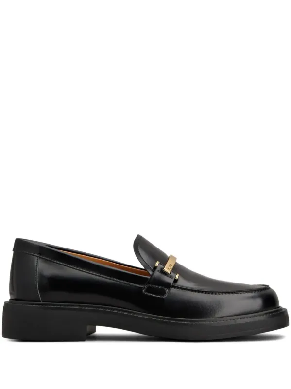 Leather Loafers With Metal Bar made by Tod's