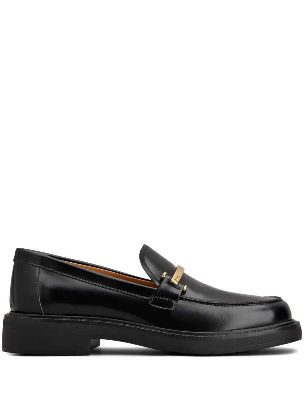 Leather Loafers With Metal Bar sold by Wanan Luxury