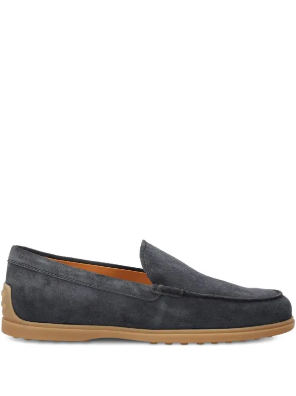 Suede Loafers With Rubber Sole made by Tod's