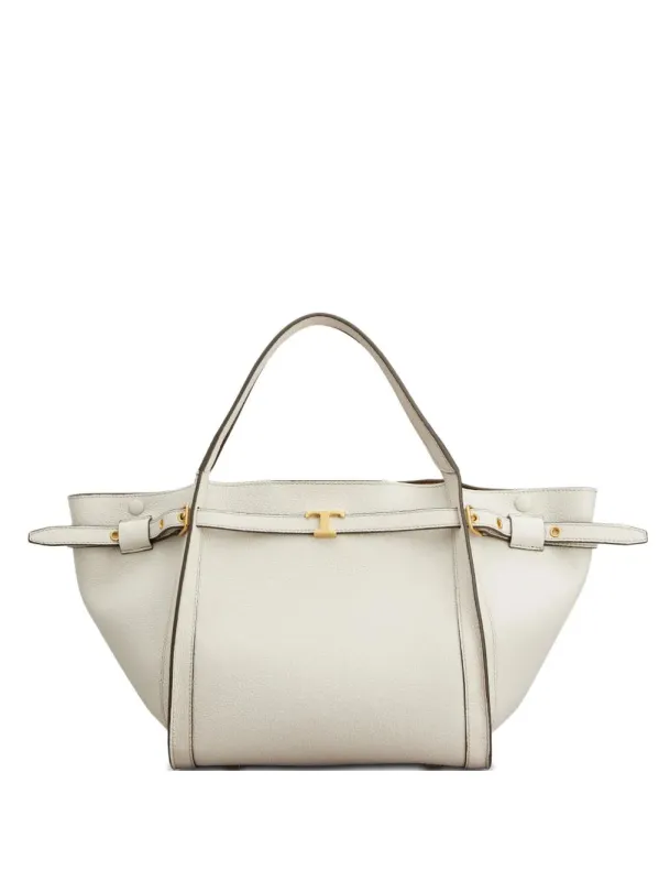 Small Leather Shopping Bag With T Timeless Accessory made by Tod's