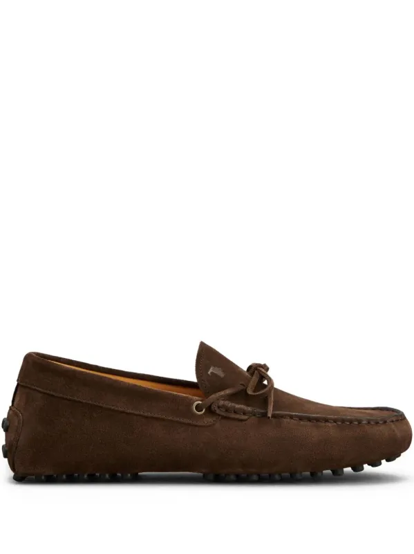 Gommino Suede Loafers With Lace made by Tod's