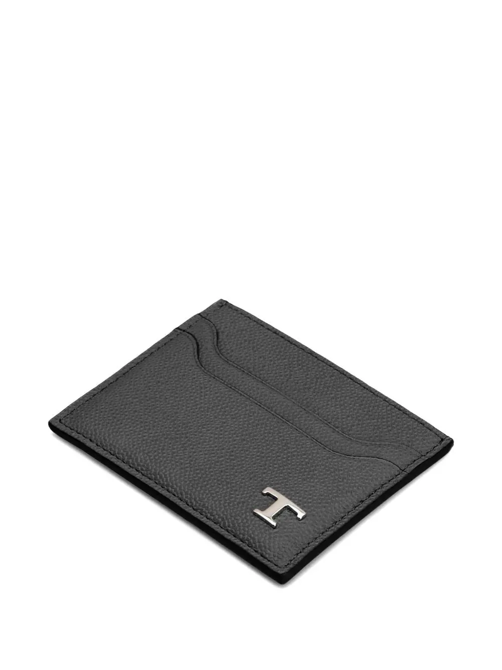 Grained Leather Cardholder With Metal T Timeless Logo sold by Wanan Luxury product image thumbnail 3