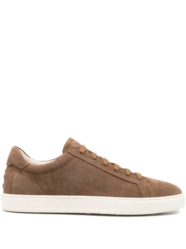 Suede Sneakers With Stamped Logo made by Tod's