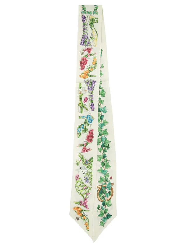 Eden Shoes Print Silk Mini Bandeau made by Salvatore Ferragamo